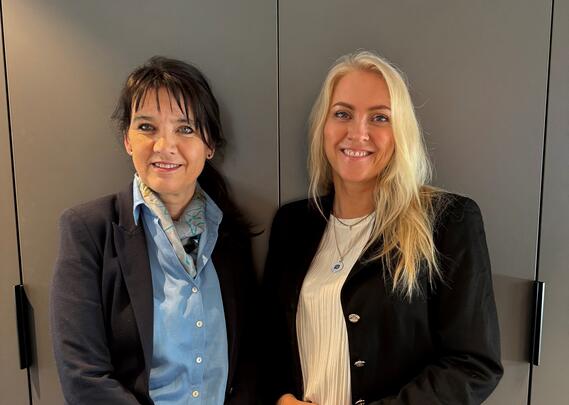 Anne Kari Bratten i Spekter og Lill Sverresdatter Larsen i Unio/NSF