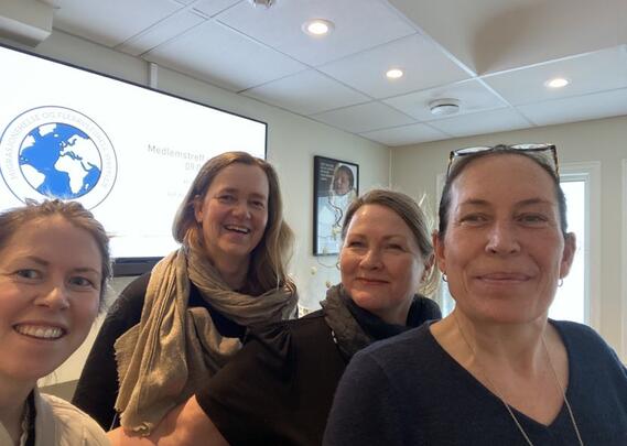 Glade sykepleiere og faggruppemedlemmer hos Norsk Sykepleierforbund Rogaland