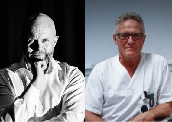 Foredragsholderne Erik Bertrand Larssen og Hans Petter Fundingsrud