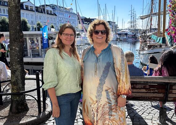 Nestleder Aina og fylkesleder Margareth 