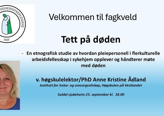 Velkommen til fagkveld