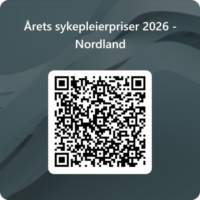 QR kode Årets sykepleiepriser 2026